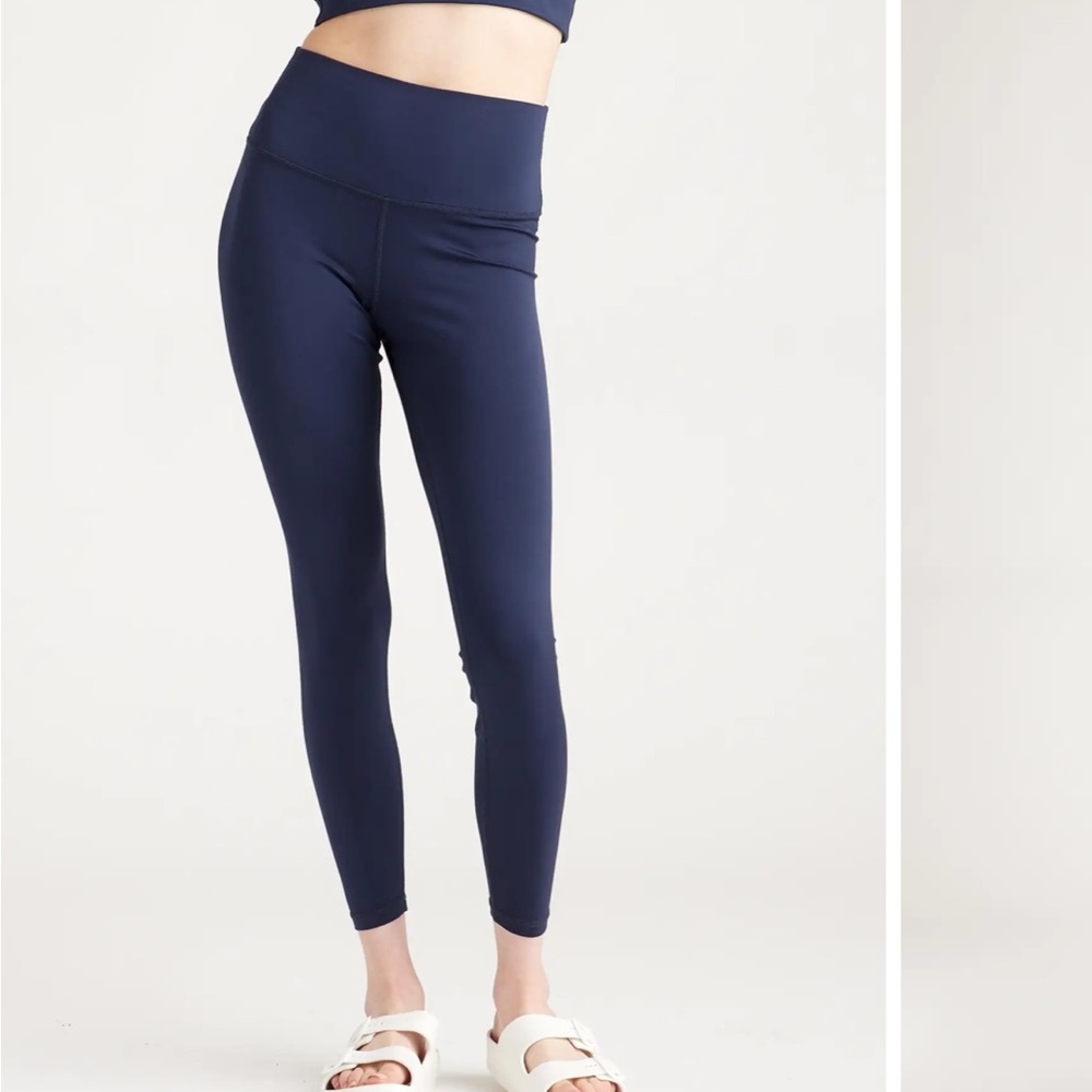 Quince navy leggings